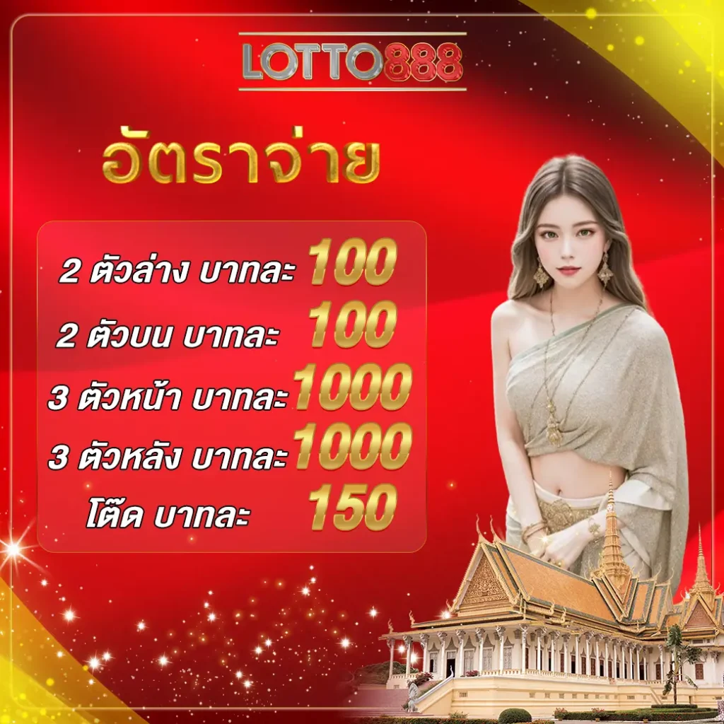 Lotto888 เว็บสล็อตชั้นนำ รางวัลสูงสุด บาทละ 98/970